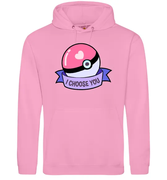 Жіноча толстовка (худі) Pokeball I choose you Рожевий фото