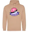 Женская толстовка (худи) Pokeball I choose you Песочный фото
