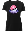 Женская премиум футболка Pokeball I choose you Черный фото