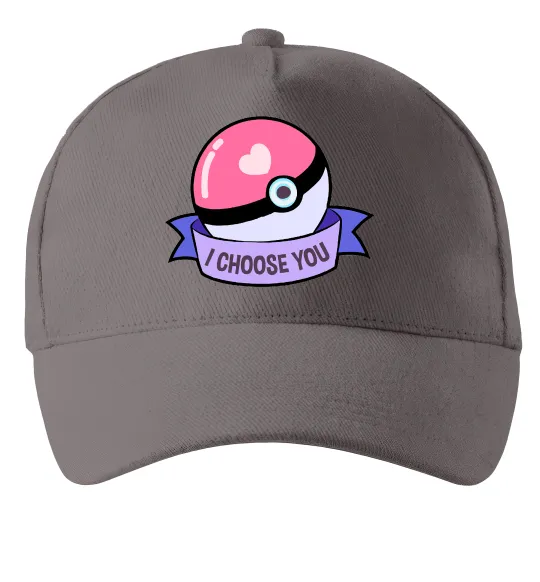 Кепка Pokeball I choose you Серый фото
