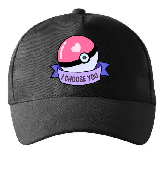 Кепка Pokeball I choose you Черный фото