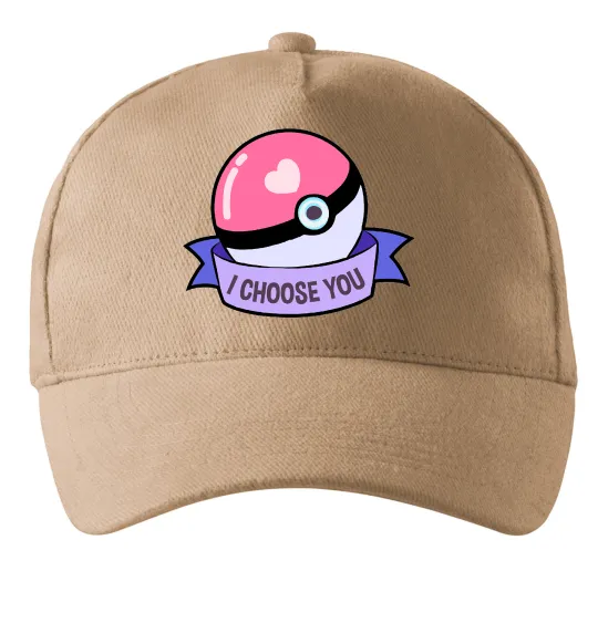 Кепка Pokeball I choose you Пісочний фото