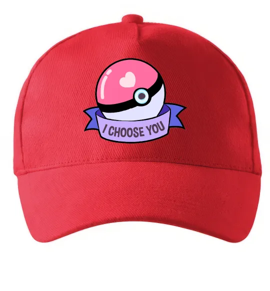 Кепка Pokeball I choose you Красный фото