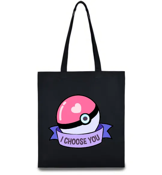 Эко-сумка Pokeball I choose you Черный фото