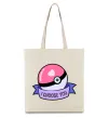 Эко-сумка Pokeball I choose you Бежевый фото