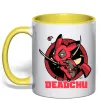 Чашка с цветной ручкой Deadchu Солнечно желтый фото