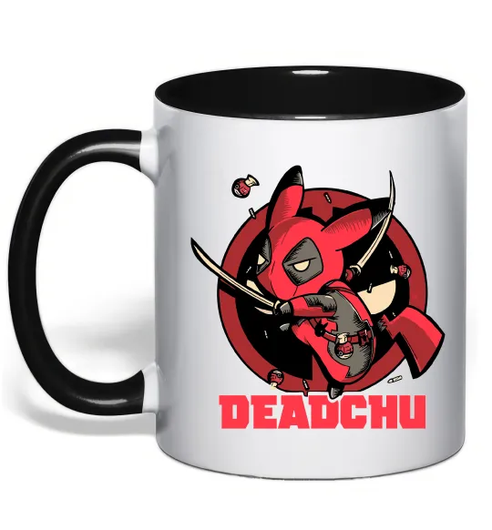 Чашка с цветной ручкой Deadchu Черный фото