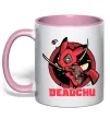 Чашка с цветной ручкой Deadchu Нежно розовый фото