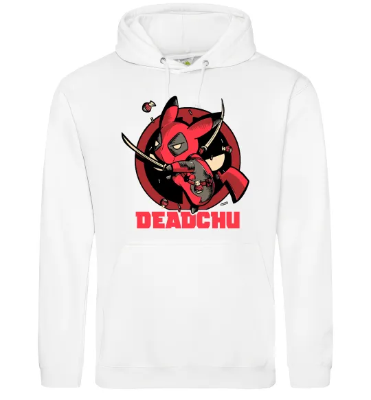 Мужская толстовка (худи) Deadchu Белый фото