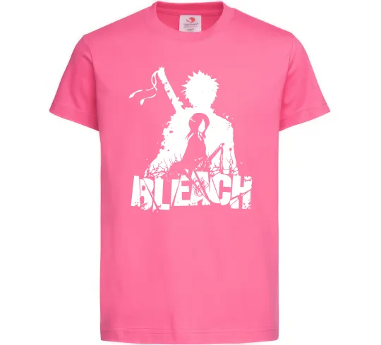 Дитяча футболка Bleach Ichigo Rukia Яскраво-рожевий фото