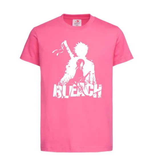Детская футболка Bleach Ichigo Rukia Ярко-розовый фото