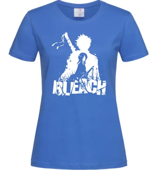 Жіноча футболка Bleach Ichigo Rukia Яскраво-синій фото