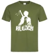 Чоловіча футболка Bleach Ichigo Rukia Оливковий фото