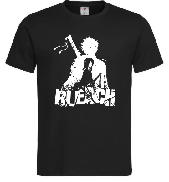Чоловіча футболка Bleach Ichigo Rukia Чорний фото