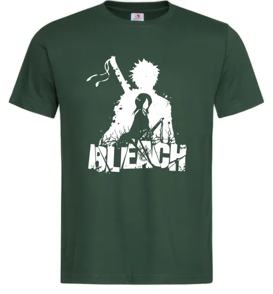 Чоловіча футболка Bleach Ichigo Rukia Темно-зелений фото