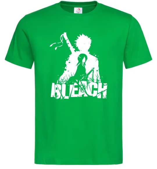 Чоловіча футболка Bleach Ichigo Rukia Зелений фото