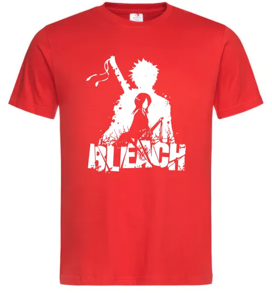Чоловіча футболка Bleach Ichigo Rukia Червоний фото