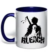 Чашка з кольоровою ручкою Bleach Ichigo Rukia Глибокий темно-синій Чашка з кольоровою ручкою Bleach Ichigo Rukia Глибокий темно-синій фото