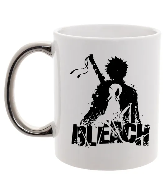 Чашка з кольоровою ручкою Bleach Ichigo Rukia Срібло фото