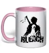 Чашка з кольоровою ручкою Bleach Ichigo Rukia Ніжно рожевий Чашка з кольоровою ручкою Bleach Ichigo Rukia Ніжно рожевий фото