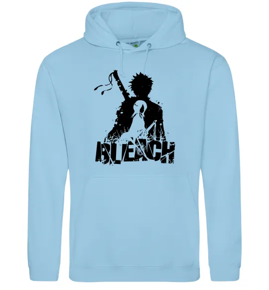 Мужская толстовка (худи) Bleach Ichigo Rukia Голубой фото