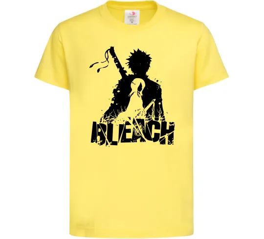 Дитяча футболка Bleach Ichigo Rukia Лимонний фото