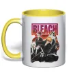 Чашка с цветной ручкой Bleach Лимонный фото