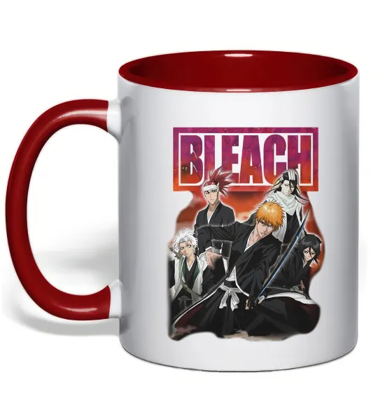 Чашка з кольоровою ручкою Bleach Червоний фото