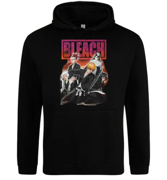 Чоловіча толстовка (худі) Bleach Чорний фото