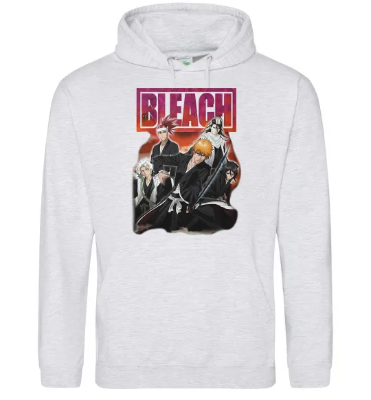 Жіноча толстовка (худі) Bleach Сірий меланж фото