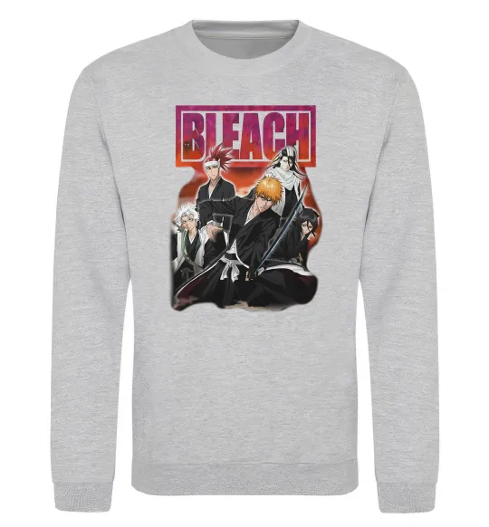 Свитшот Bleach Серый меланж фото
