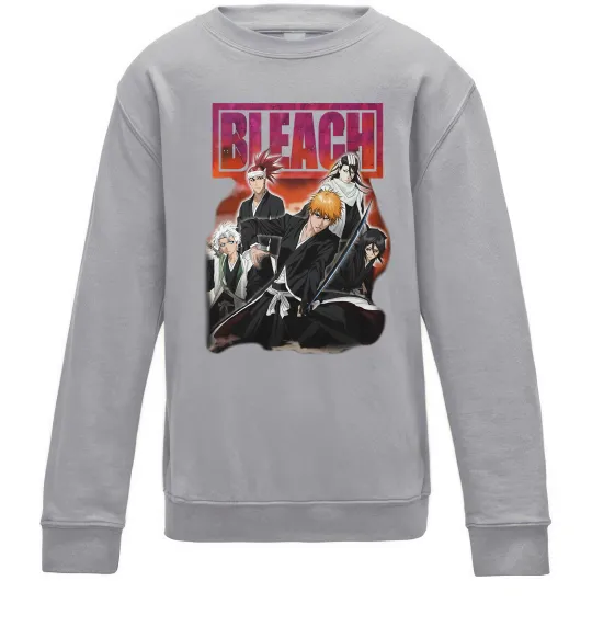 Дитячий світшот Bleach Сірий меланж фото