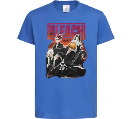 Дитяча футболка Bleach Яскраво-синій фото