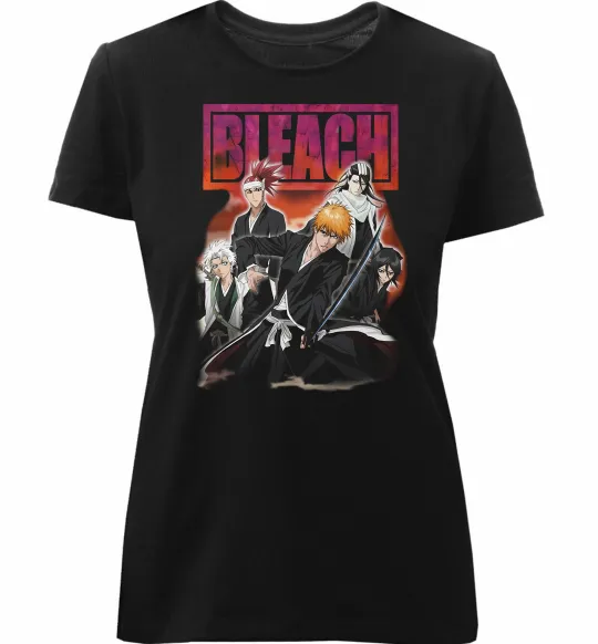 Жіноча преміум футболка Bleach Чорний фото