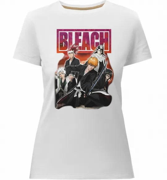 Жіноча преміум футболка Bleach Білий фото