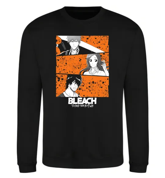 Світшот Bleach thousand year Чорний фото