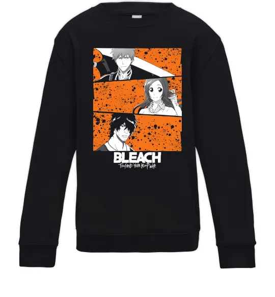 Дитячий світшот Bleach thousand year Чорний фото