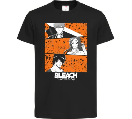 Дитяча футболка Bleach thousand year Чорний фото