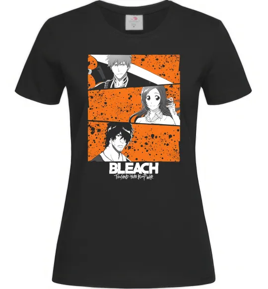 Жіноча футболка Bleach thousand year Чорний фото