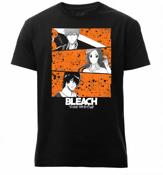 Чоловіча преміум футболка Bleach thousand year Чорний фото