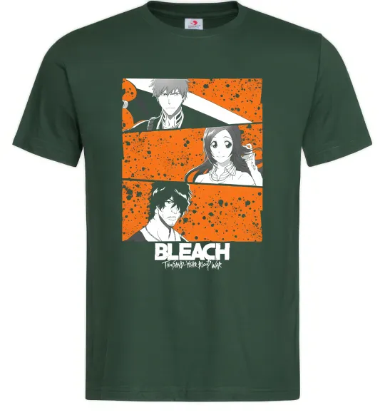 Чоловіча футболка Bleach thousand year Темно-зелений фото