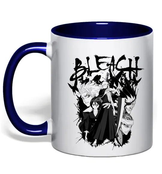 Чашка з кольоровою ручкою Бліч Глибокий темно-синій фото