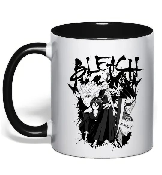 Чашка з кольоровою ручкою Бліч Чорний фото