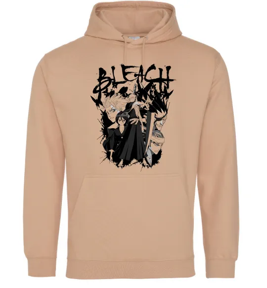 Чоловіча толстовка (худі) Бліч Пісочний фото