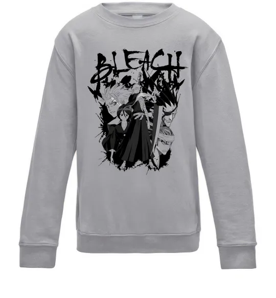 Дитячий світшот Бліч Сірий меланж фото