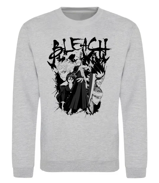 Світшот Бліч Сірий меланж фото