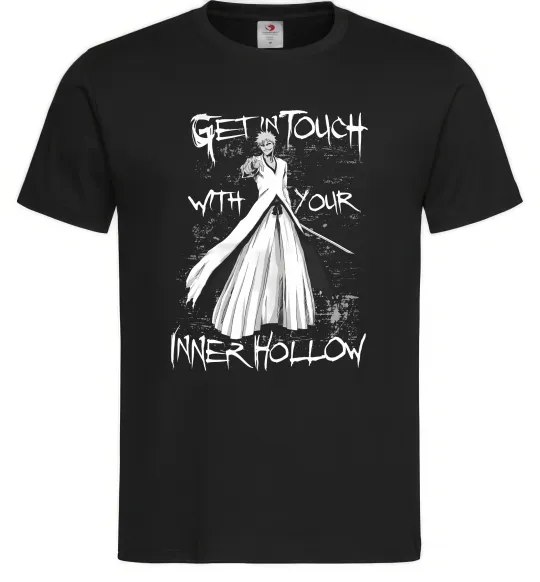 Чоловіча футболка Bleach get in touch Чорний фото