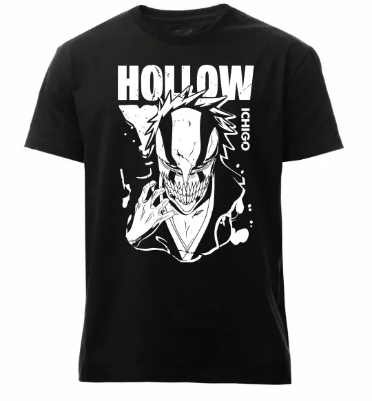 Чоловіча преміум футболка Ichigo Hollow Чорний фото