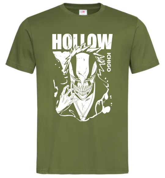Чоловіча футболка Ichigo Hollow Оливковий фото