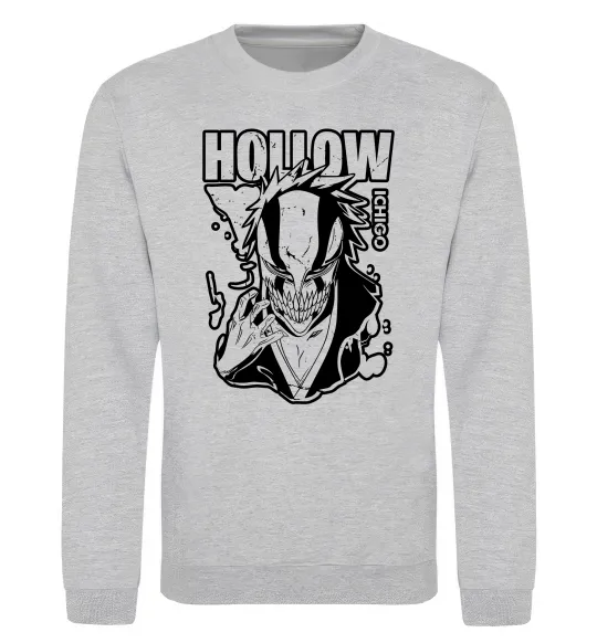 Свитшот Ichigo Hollow Серый меланж фото